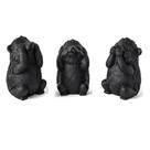 Escultura Ouriço Trio Não vejo, Não Ouço, Não falo