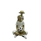 Escultura Pai E Filha Resina 15cm Presente Pai Decoração