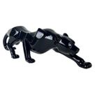 Escultura Pantera Negra em Resina Decorativa Design Sofisticado e Imponente