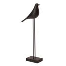 Escultura Pássaro em Poliresina - Preto