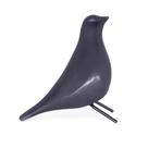 Escultura Pássaro Pomba Cerâmica para Escritório Preto 15 cm F04 - D'Rossi