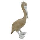 Escultura pelicano decorativo em resina 43,5cm