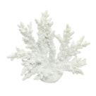 Escultura Resina Branco Coral Facetas Impecáveis Escultura Resina Branco Coral Facetas Impecáveis