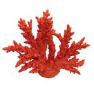 Escultura Resina Vermelho Coral Facetas Impecáveis Escultura Resina Vermelho Coral Facetas Impecáveis