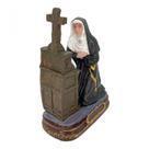 Escultura Santa Rita Ajoelhada 12 cm Resina