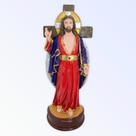 Escultura Santo Chagas 25 cm em resina