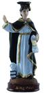 Escultura Santo Ivo 15 cm resina