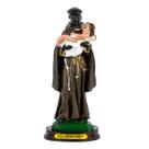 Escultura São Benedito 15 cm em Resina Escultura São Benedito 15 cm em Resina