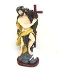 Escultura São João 30 cm resina