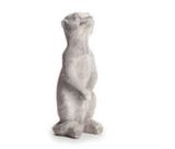 Escultura suricato em cimento 30x11x11cm