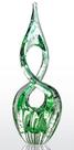 Escultura/Vaso Em Murano- Cristais Tavares, Eight- VERDE