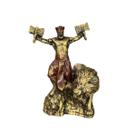 Escultura Xangô Marrom Leão 11 cm Resina Vintage Escultura Xangô Marrom Leão 11 cm Resina Vintage