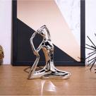 Escultura Yoga Prata Em Porcelana Pose Pombo Real 20x16 cm M02 - D'Rossi Escultura Yoga Prata Em Porcelana Pose Pombo Real 20x16 cm M02 - D'Rossi