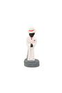 Escultura Zé Pelintra Branco 10 cm resina