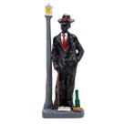 Escultura Zé Pelintra Pretinho no Poste 18 cm Resina Escultura Zé Pelintra Pretinho no Poste 18 cm Resina
