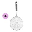 Escumadeira Aramada Peneira Frituras Aço Inox 13cm Diâmetro Escumadeira Aramada Peneira Frituras Aço Inox 13cm Diâmetro