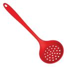 Escumadeira em silicone 32cm vermelho uny home