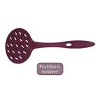 Escumadeira ideal utensílios para cozinha da tupperware marsala