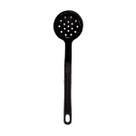 Escumadeira Talher em Nylon Cozinha Utensílio Preto 28cm