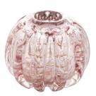 Esfera de Vidro Italy Rosa Claro e Dourado 4374 Lyor