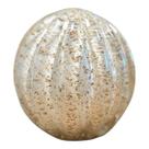 Esfera Murano Branca com Dourado Tamanho G 12 x 12 cm Casa Del Grande
