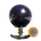 Esfera Pedra Estrela Pigmentado Cintilante Azul Cod 109488
