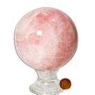 Esfera Quartzo Rosa Media Pedra Natural Classe A 11cm 1.8kg