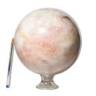 Esfera Quartzo Rosa Pedra Bola Natural 9,5Kg 19cm Classe C