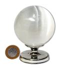 Esfera Selenita Pedra Extra Natural Média 500g 7 a 8cm TipoA