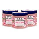 Esfoliante corporal Dr. Teal's Shea Sugar Rose com óleo essencial 570mlX3