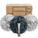 Esfoliante corporal Loofah Sponge MyHomebody Large 70g, pacote com 3 Esfoliante corporal Loofah Sponge MyHomebody Large 70g, pacote com 3