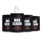 Esfoliante corporal, prescrições corporais masculinas, 620 ml (pacote 4)