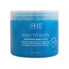 Esfoliante de açúcar OM SHE Aromaterapia e minerais marinhos com aloe vera