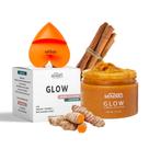 Esfoliante facial Minimo Glow Turmeric sem perfume com aplicador cardíaco