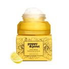 Esfoliante labial, hidratante natural de flor de limão, papoula e beicinho