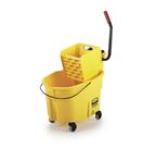Esfregão e espremedor Rubbermaid 35L WaveBrake Amarelo