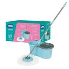 Esfregao Mop Balde Giratorio Limpeza Pratica Rapida 13lt Mor