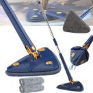 Esfregão Mop Triangular Azul 360 para Limpeza Profunda