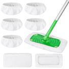 Esfregões de algodão reutilizáveis, pacote com 5 unidades para esfregão Swiffer Sweeper