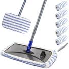 Esfregões de microfibra MASTERTOP para limpeza de pisos com 5 almofadas