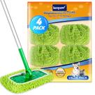 Esfregões reutilizáveis compatíveis com KEEPOW com Swiffer Sweeper, pacote com 4