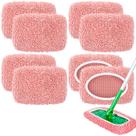 Esfregões reutilizáveis, pacote com 8, compatíveis com Swiffer Sweeper