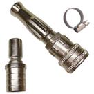 Esguicho de Água com Engate Rápido Regulável para Mangueira de 3/4 de Metal Cromado