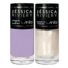 Esmalte Amendoada ou Quadrada + Top Coat Casando Na Tailândia 10ml Anita