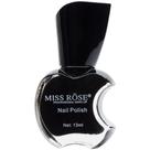 Esmalte Cremoso Miss Rôse 13 Ml Cor 24 Preto - Miss Rose