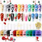 Esmalte de estampagem Born Pretty Christmas 12 cores 10mL