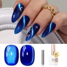 Esmalte de unhas Double Rhythm Cat Eye Gel 15mL com glitter holográfico