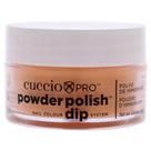 Esmalte de unhas em pó Cuccio Color para manicure, cenoura, laranja