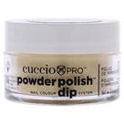 Esmalte de unhas em pó Cuccio Colour Metallic Lemon Gold 15mL