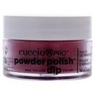 Esmalte de unhas em pó Cuccio Colour para manicure fúcsia 15mL